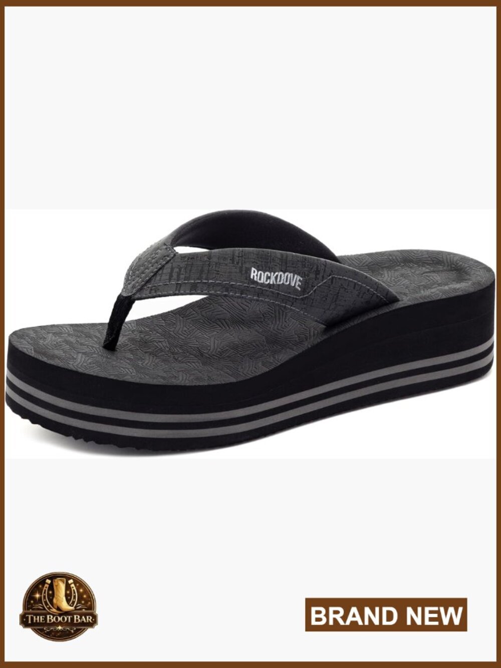 Platform Flip Flops Cushioned Comfort Non Slip Summer Slides Sandals